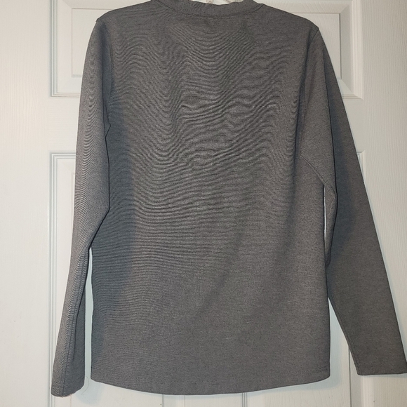 Omni Wool Base Layer Shirt Men's Medium Long Sleeve Wool Blend Gray Outdoor - Picture 3 of 7
